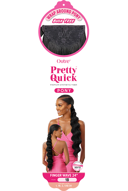OUTRE PRETTY QUICK WRAP PONY FINGER WAVE 24"