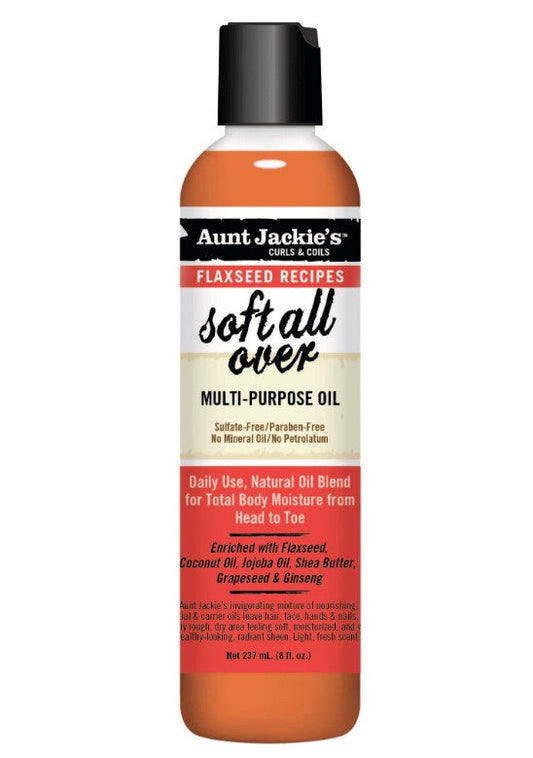 FLAXSEED RECIPES SOFT ALL OVER MULTI-PURPOSE OIL 8 OZ.