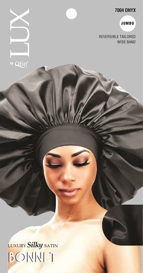 QFITT LUX SILKY SATIN JUMBO BONNET - SOLID