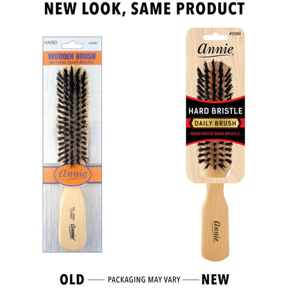 ANNIE HARD WOODEN BOAR BRISTLE 5 ROW BRUSH 2090