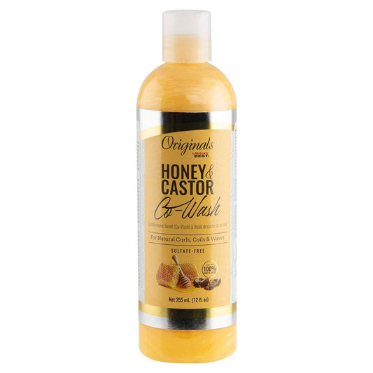 AFRICAS BEST ORIGINALS HONEY & CASTOR CO WASH 12 OZ.