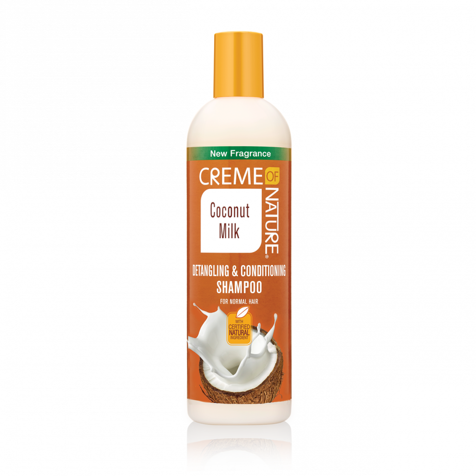 CRÈME OF NATURE COCONUT MILK DETANGLING & CONDITIONING SHAMPOO 12 OZ.