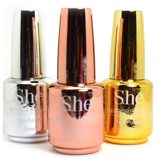 S.HE MIRROR CHROME EFFECT NAIL POLISH