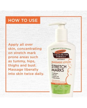 COCOA BUTTER MASSAGE LOTION for STRETCH MARKS 8.5 FL.OZ.