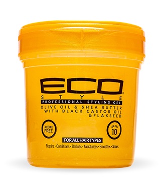 Eco Style Gel Olive Oil, Shea Butter with Black Castor Oil & Flaxseed