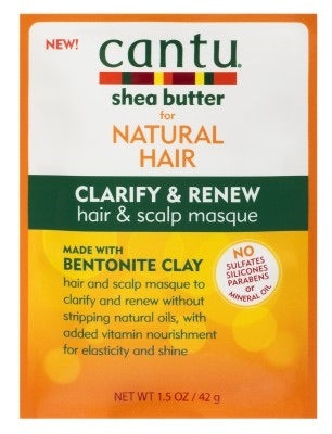 CANTU NATURAL HAIR CLARIFY & RENEW HAIR & SCALP MASQUE 1.5OZ