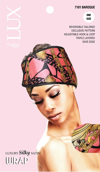 QFITT LUX SILKY SATIN WRAP (AFRO) - PATTERN
