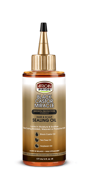 AFRICAN PRIDE BLACK CASTOR SEALING OIL 6 OZ.