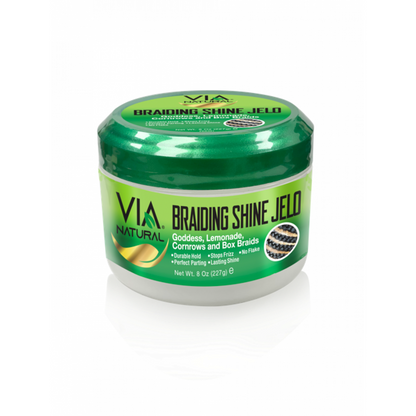 VIA NATURAL BRAIDING SHINE JELO 8 OZ.