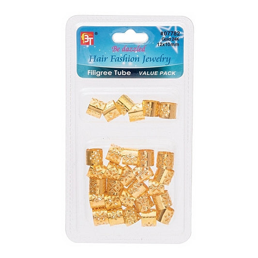 FILIGREE TUBE 12MM X 10MM VALUE PACK 30PCS