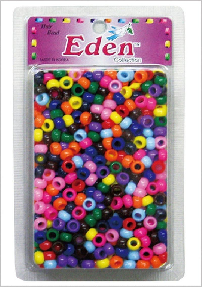 EDEN ASSORT ROUND HAIR BEADS- LG PK(BR1)