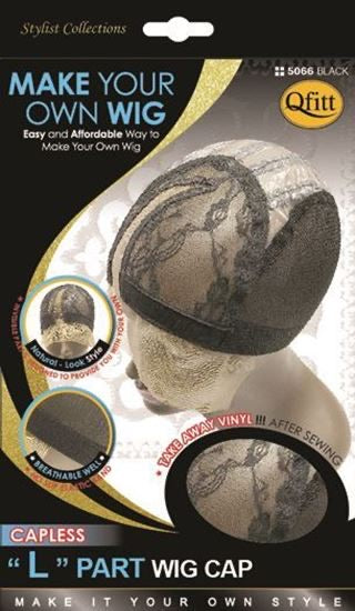 Qfitt Make Your Own Wig Capless L Part Wig Cap #5066