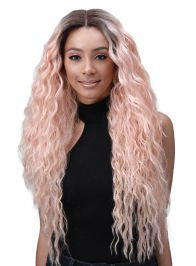 BOBBI BOSS HUMAN HAIR BLENDED LACE FRONT WIG - MBLF280 IVANA