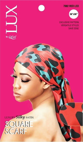 QFITT LUX SILKY SATIN SQUARE SCARF(LEO) - PATTERN