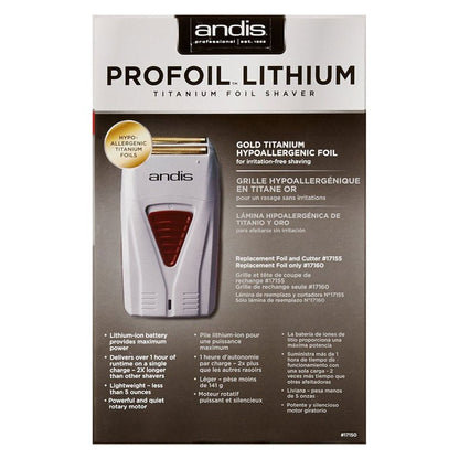 ANDIS PROFOIL LITHIUM TITANIUM FOIL SHAVER #17150