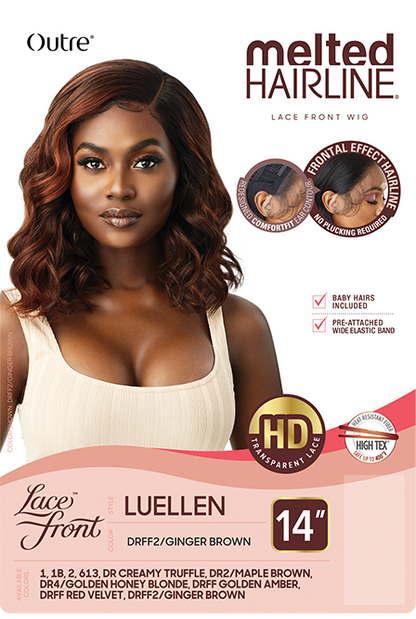 MELTED HAIRLINE HD TRANSPARENT LACE FRONT WIG - LUELLEN