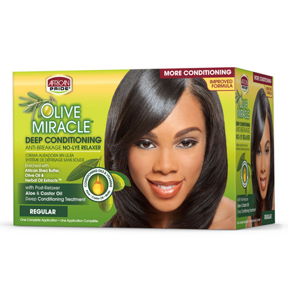 AFRICAN PRIDE OLIVE MIRACLE NO-LYE RELAXER (REGULAR)