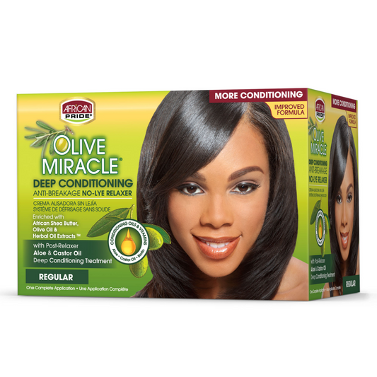 AFRICAN PRIDE OLIVE MIRACLE NO-LYE RELAXER (REGULAR)