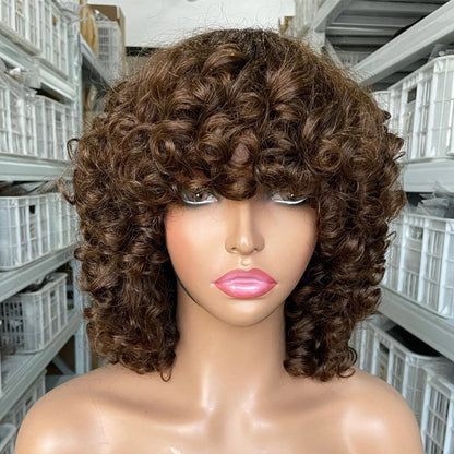 I SLAY HAIR 100% VIRGIN HUMAN HAIR - DEEP ROSE CURLS BOB WIG - 12”