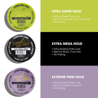 EBIN 24 HOUR EDGE TAMER - ULTRA SUPER HOLD 2.7 OZ.