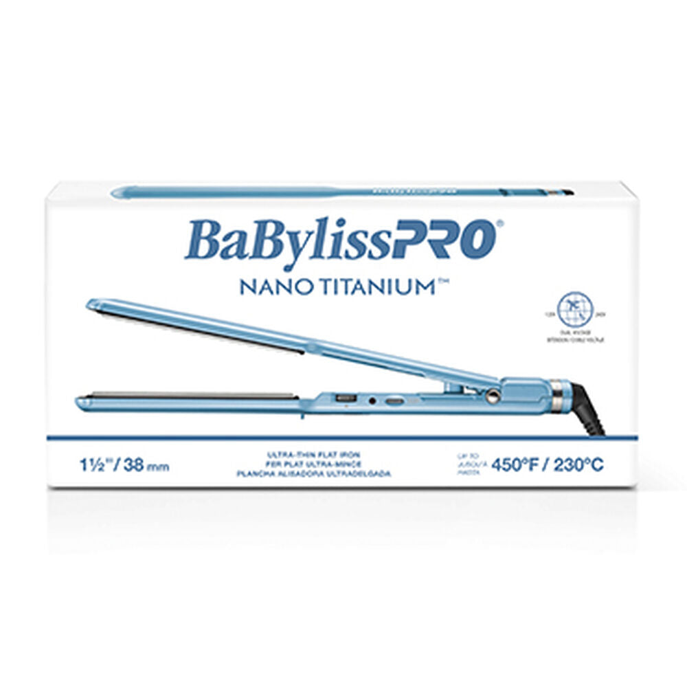 BABYLISSPRO NANO TITANIUM ULTRA-THIN FLAT IRON 1 1/2”