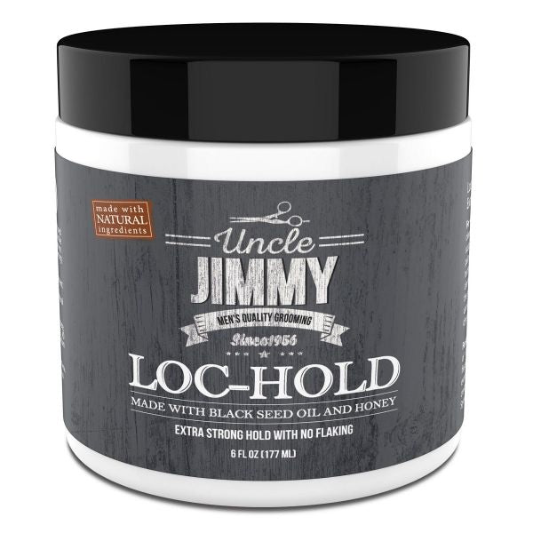 UNCLE JIMMY LOC HOLD PREMIUM HAIR STYLING POMADE/HAIR WAX 6 OZ.