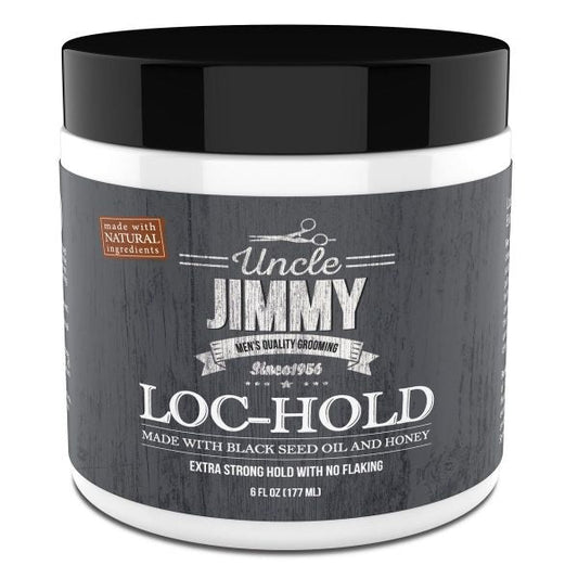UNCLE JIMMY LOC HOLD PREMIUM HAIR STYLING POMADE/HAIR WAX 6 OZ.
