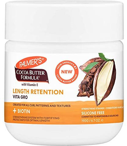 PALMER’S LENGTH RETENTION VITA GRO + BIOTIN 6.7 OZ.