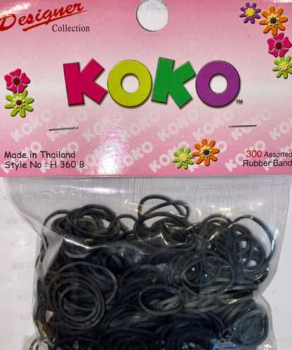 KOKO BLACK RUBBER BANDS