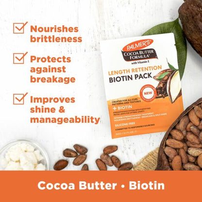 PALMERS’S COCOA BUTTER FORMULA LENGTH RETENTION + BIOTIN PACK 2.1 FL.OZ.