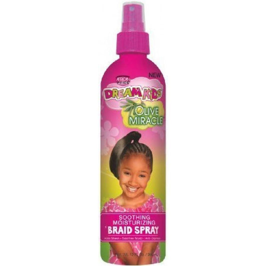 African Pride Dream Kids Olive Miracle Soothing Moisturizing Braid Spray 12 oz.