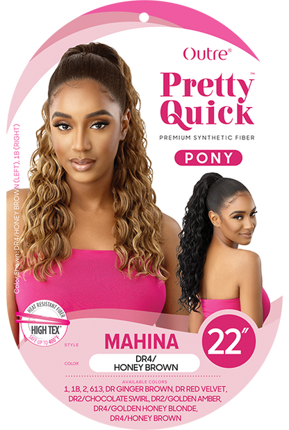 OUTRE PRETTY QUICK DRAWSTRING PONYTAIL - MAHINA