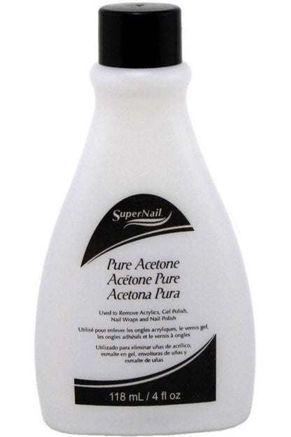SUPERNAIL PURE ACETONE POLISH REMOVER 4 FL.OZ.