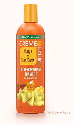 CRÈME OF NATURE MANGO & SHEA BUTTER ULTRA- MOISTURIZING SHAMPOO 12 OZ.