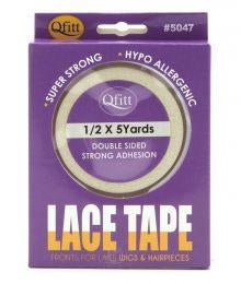QFITT LACE TAPE DOUBLE SIDED [1/2 X 5 YARDS] #5047