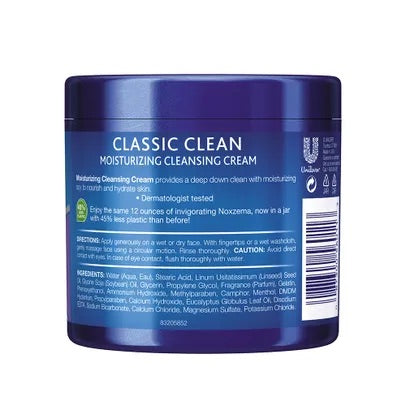 NOXZEMA DEEP CLEANING CREAM PLUS MOISTURIZER 12 OZ.