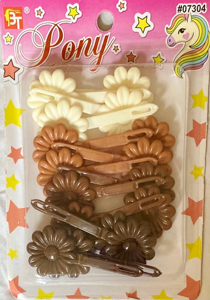 BEAUTY TOWN DAISY HAIR BARRETTES