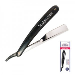 SCALPMASTER STRAIGHT RAZOR W/ 5 BLADES