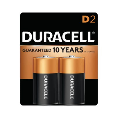 DURACELL COPPERTOP D ALKALINE BATTERIES 2/PACK