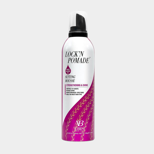 EBIN SETTING MOUSSE STRENGTHENING & SHINE - SWEET ALMOND OIL 12.5 OZ.