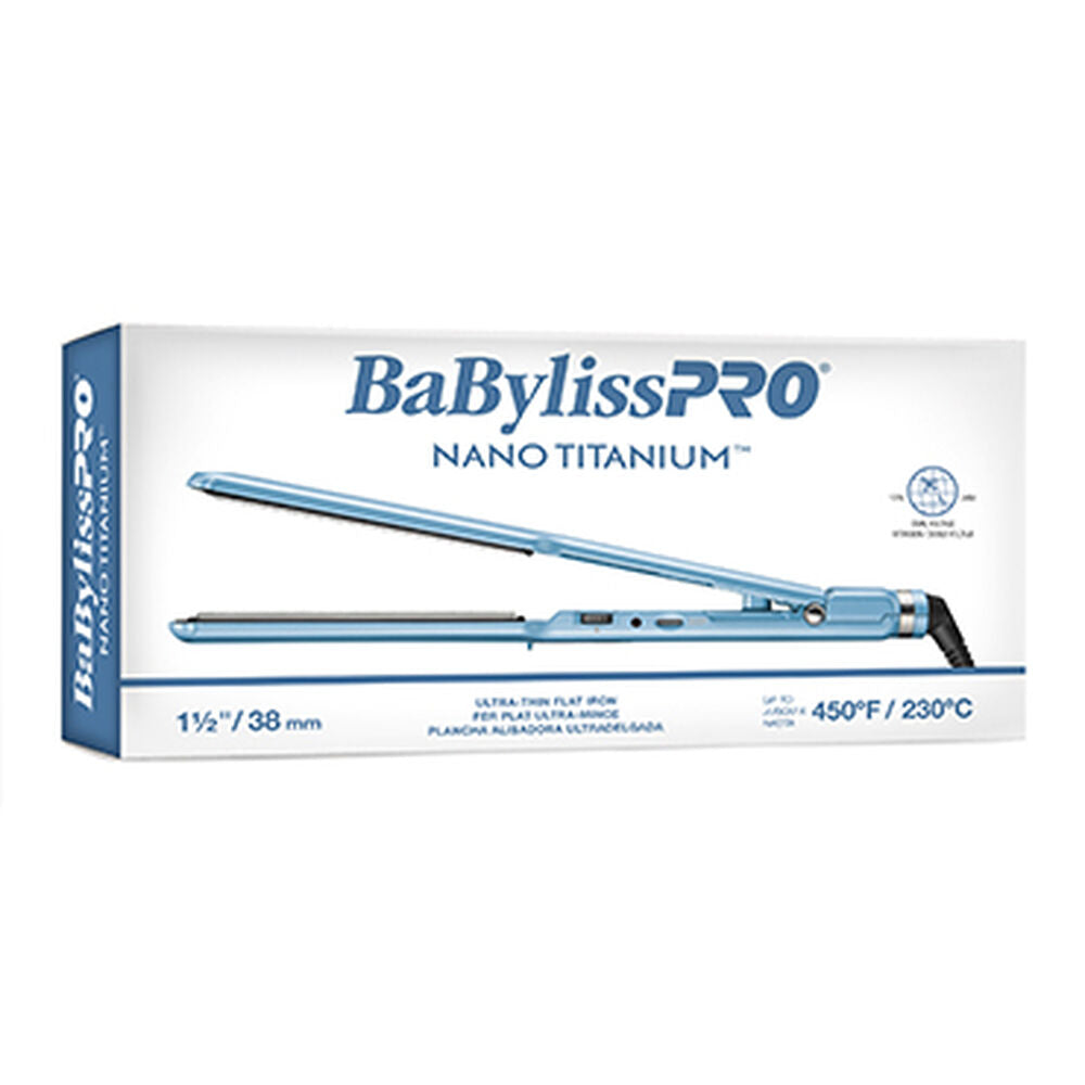 BABYLISSPRO NANO TITANIUM ULTRA-THIN FLAT IRON 1 1/2”